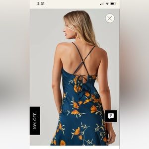 ASTR the Label Gaia Floral Midi Dress